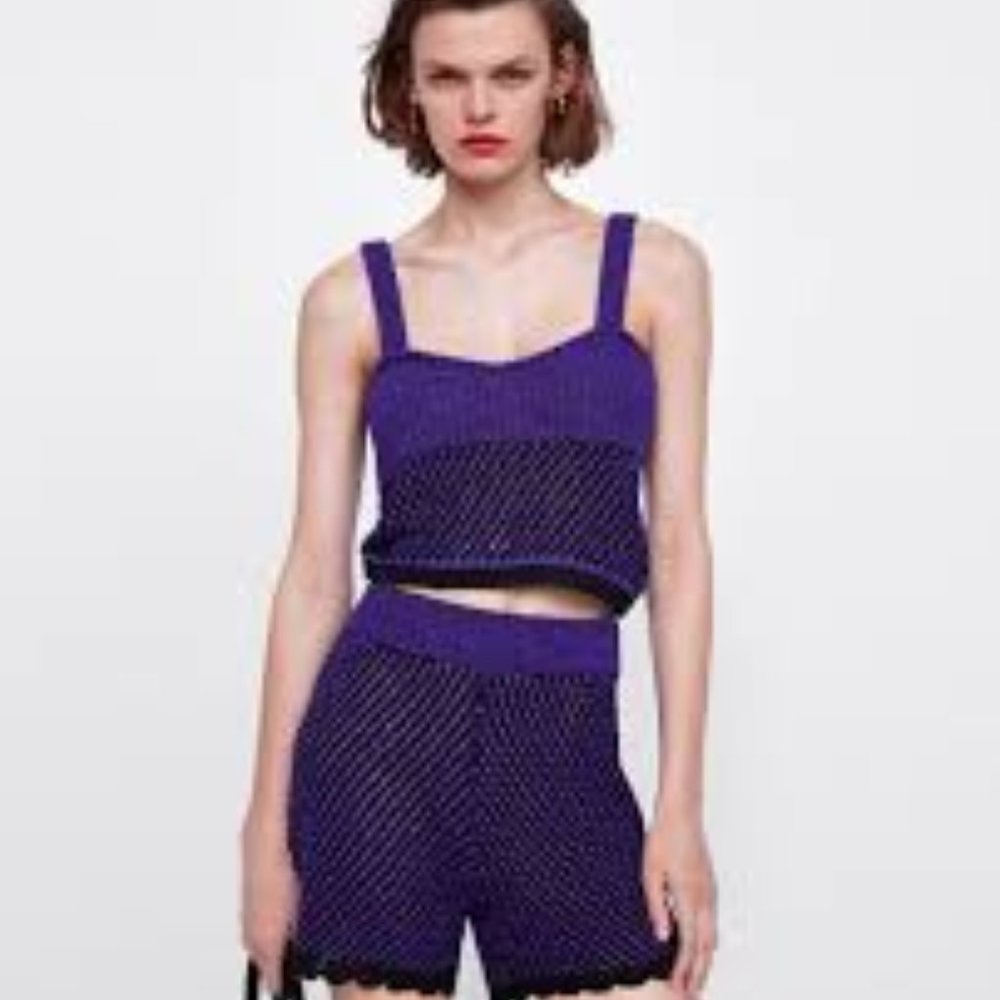 Limited edition Zara Jacquard top